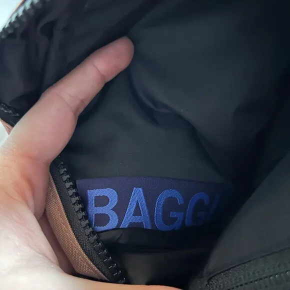 BAGGU Cocoa Light Brown Nylon Crossbody Camera Bag - Picture 9 of 9